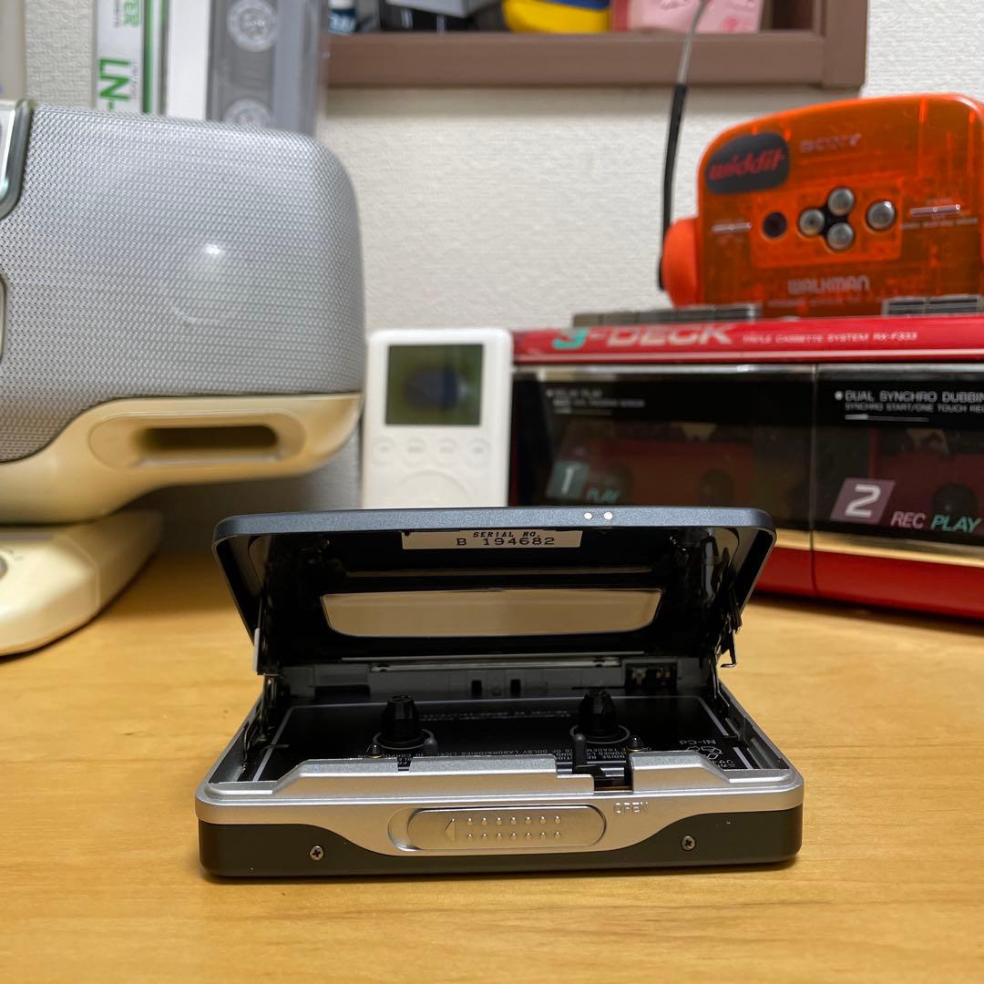 ［整備済現状品］WM-EX633 カセットウォークマン イヤホン、ケース付き