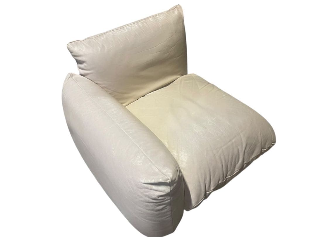 わたなべ◯④arflex アルフレックス マレンコ 本革 レザー 3人掛け