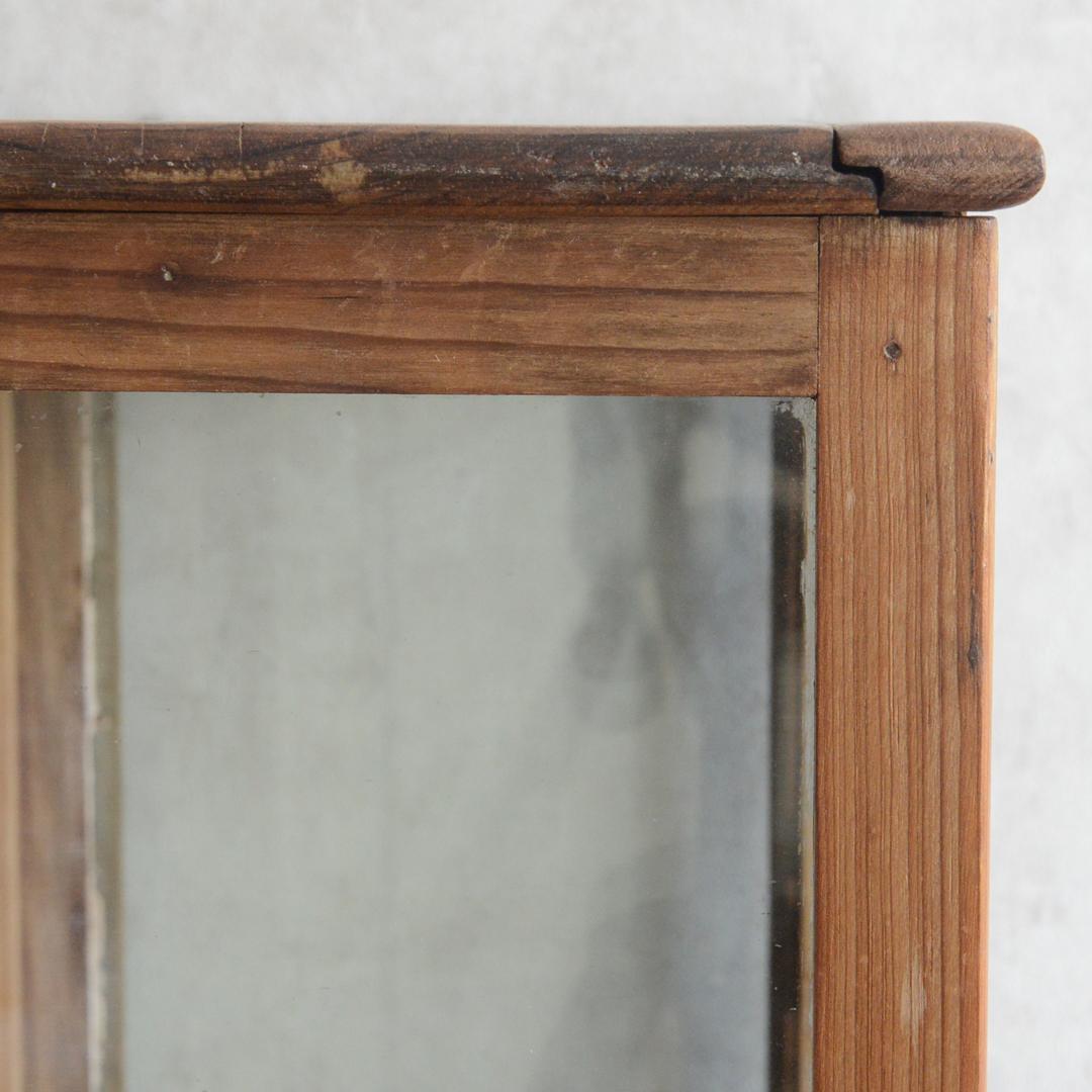 ヴィンテージ チーク ガラスケース コレクションケース ディスプレイ 陳列ケース