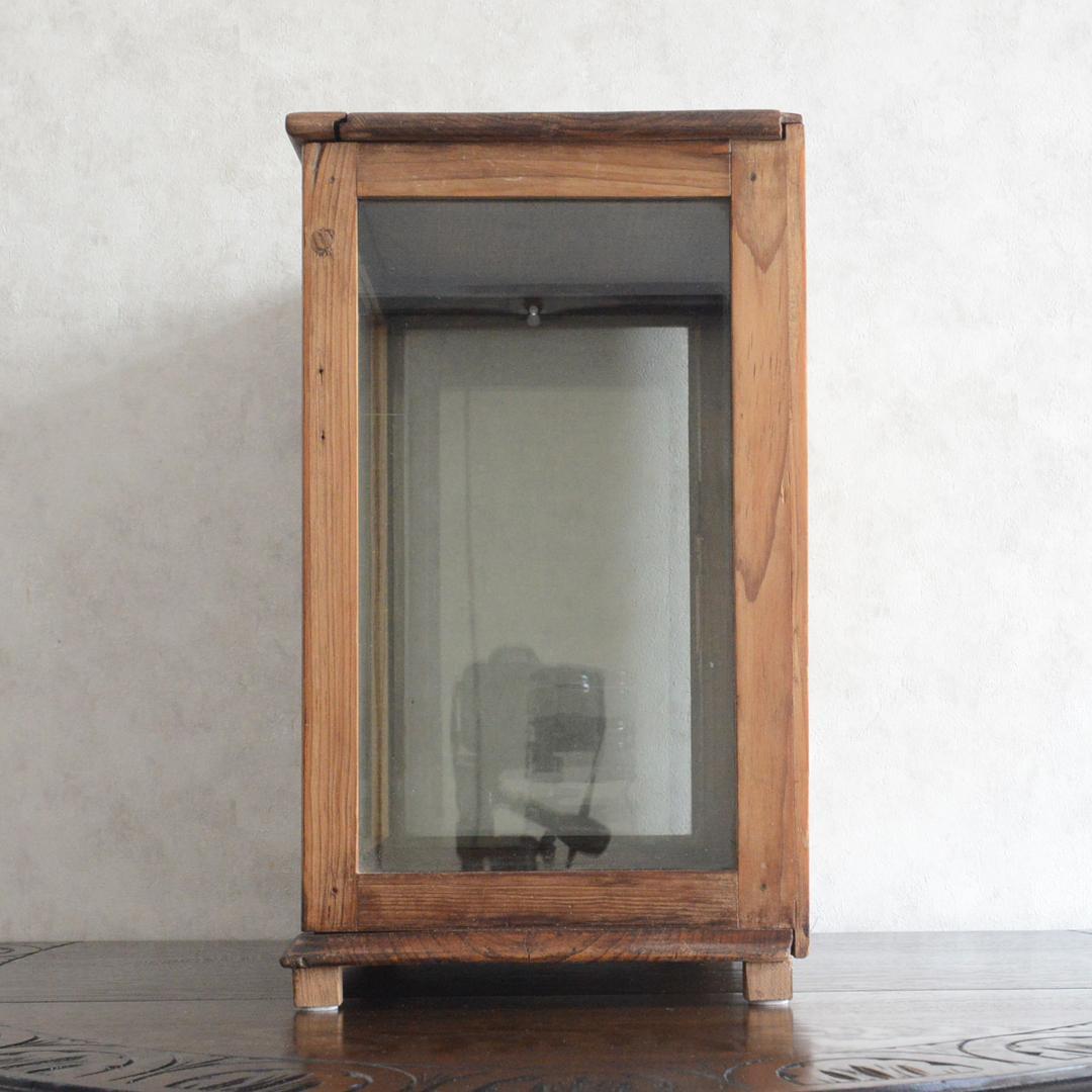 ヴィンテージ チーク ガラスケース コレクションケース ディスプレイ 陳列ケース