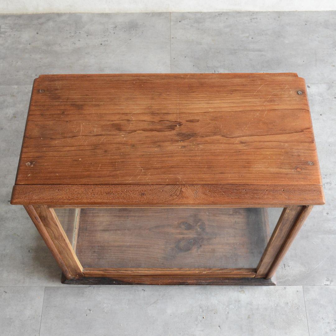 ヴィンテージ チーク ガラスケース コレクションケース ディスプレイ 陳列ケース