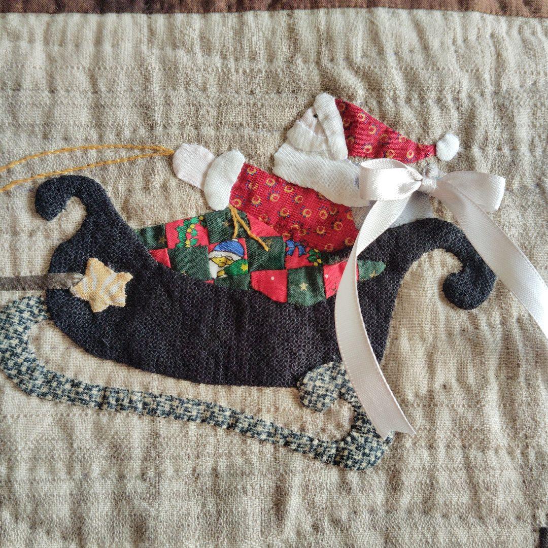 パッチワークタペストリー　【81】 ✟クリスマスキルト✟