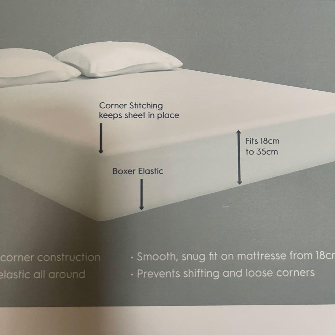 UK輸入　ローラアシュレイ フィティッドシーツ　キング180×200 綿100%