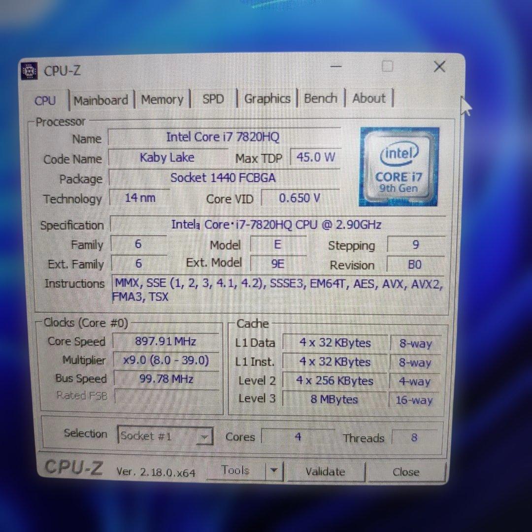 core i7 7820HQ グラボ搭載 DELL precision　7720