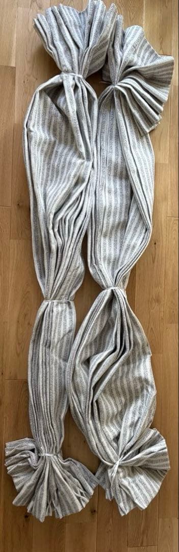 カーテン　びっくりカーテン　非遮光　グレー ジャガードカーテン 北欧