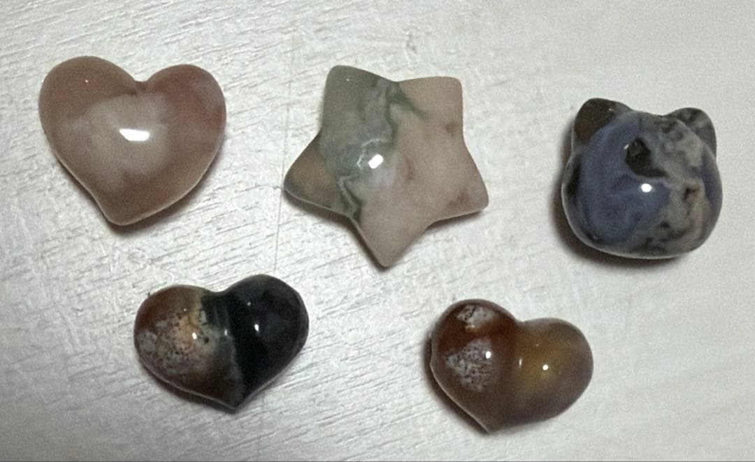 mochigo360✨桜瑪瑙✨ネコ顔と桜のパーツ✨ハリネズミちゃん