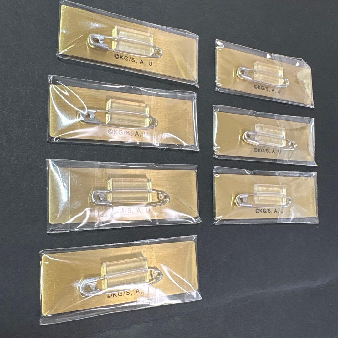 鬼滅の刃 モクテル レプリカネームバッジ 7点セット①