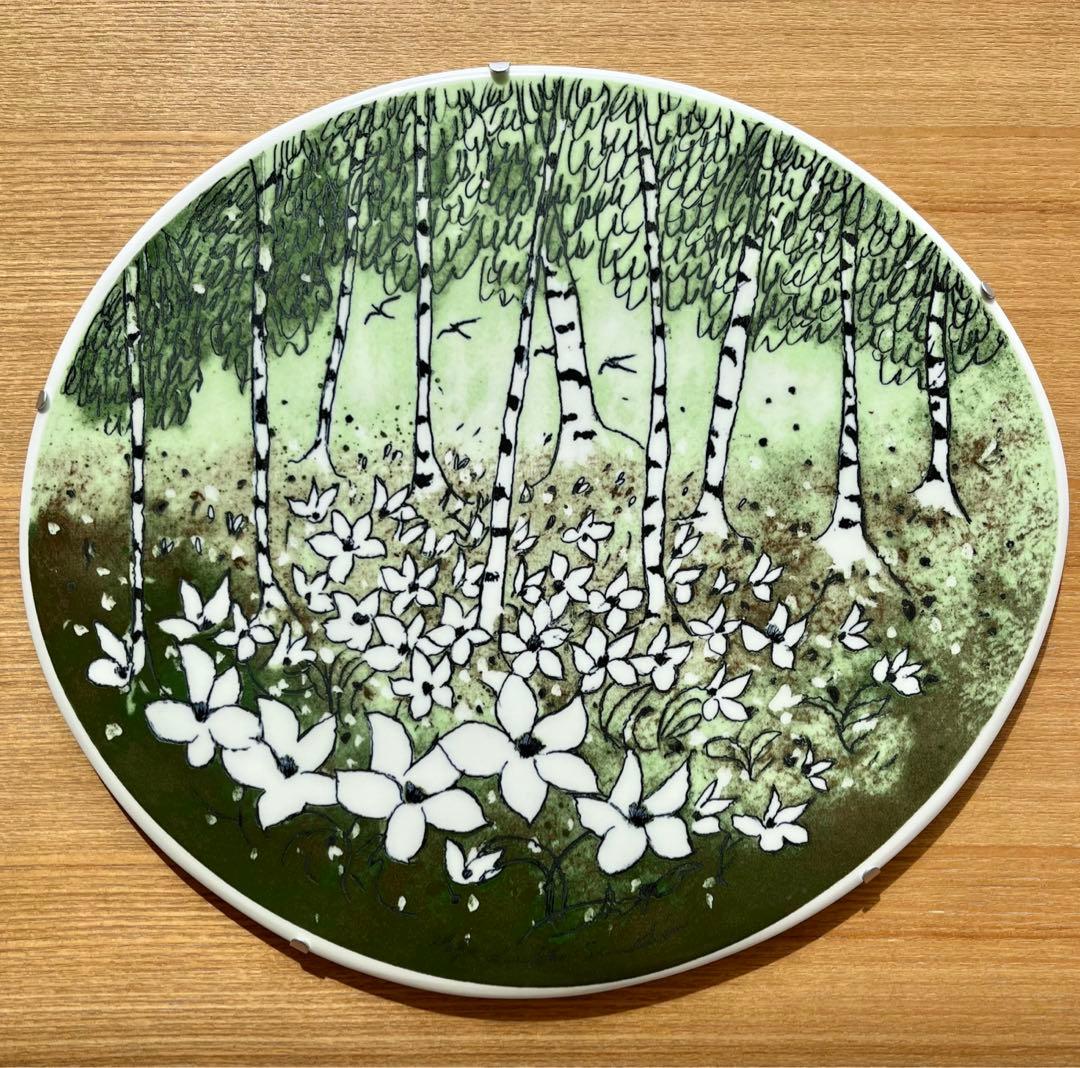 ARABIA ヘルヤ \"Metsän kevät\" 陶板画