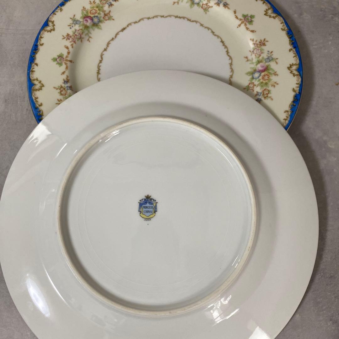 ノリタケ　オキュパイドジャパンと思われるプレートセット　1947年〜1952年頃