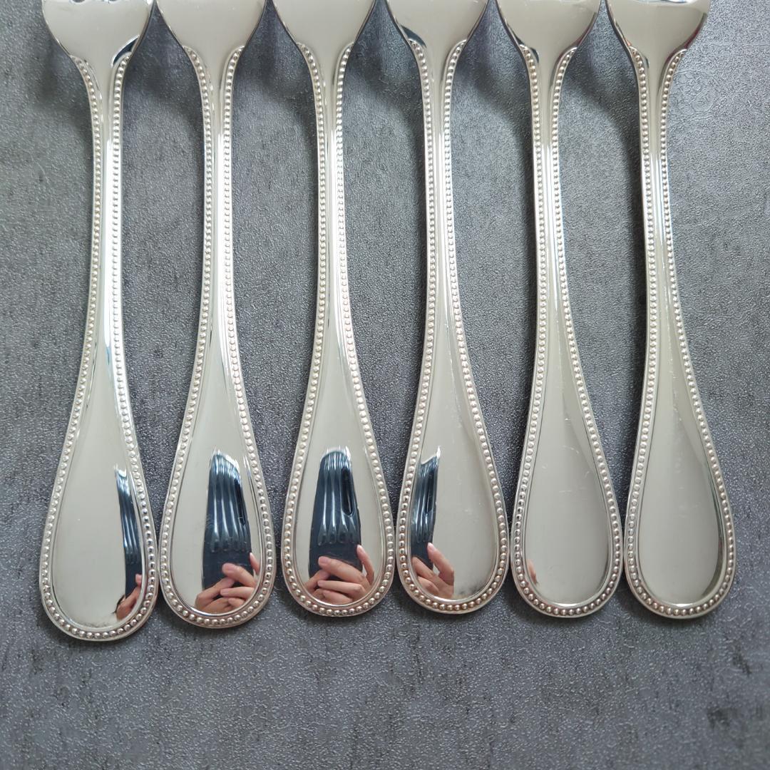 美品 クリストフル パール ケーキフォーク 6点