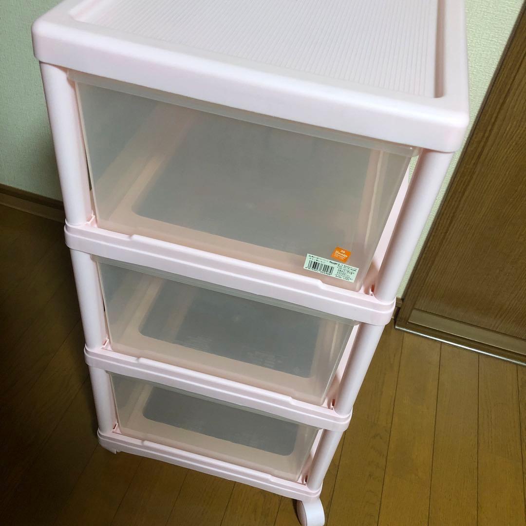 ハローキティ　3段収納ボックス