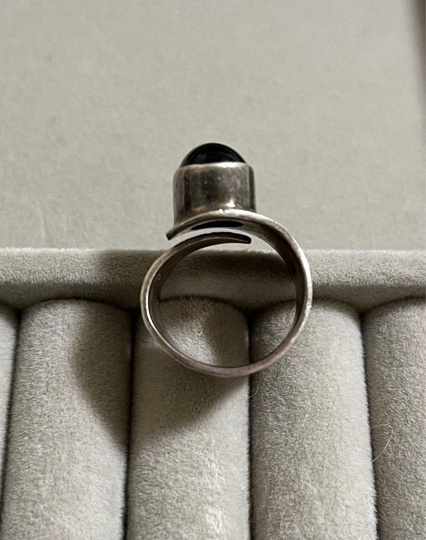 天然石 パワーストーン シルバーリング　ヴィンテージ　インド産　1点物