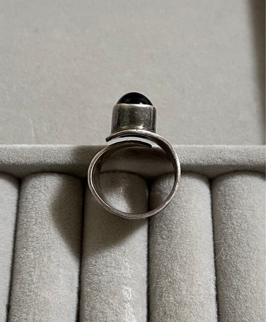 天然石 パワーストーン シルバーリング　ヴィンテージ　インド産　1点物