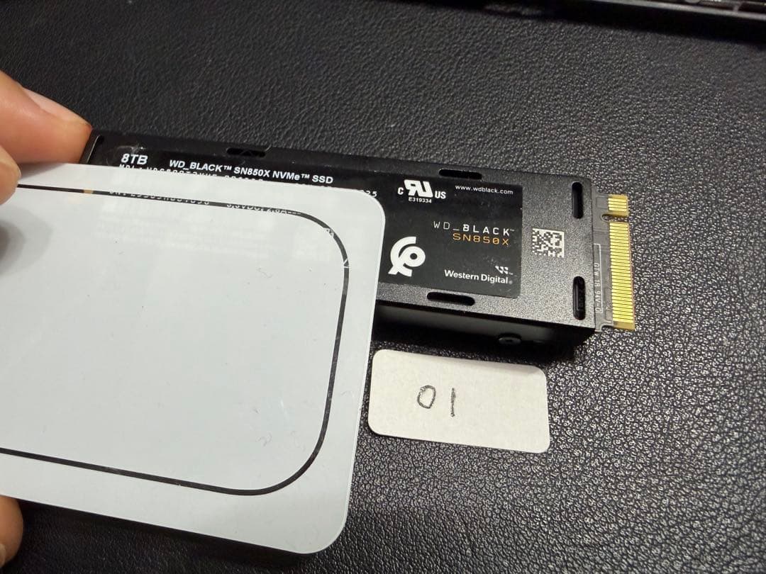 WD_BLACK SN850X 8TB NVMe SSD ほぼ新品 ヒートシンク