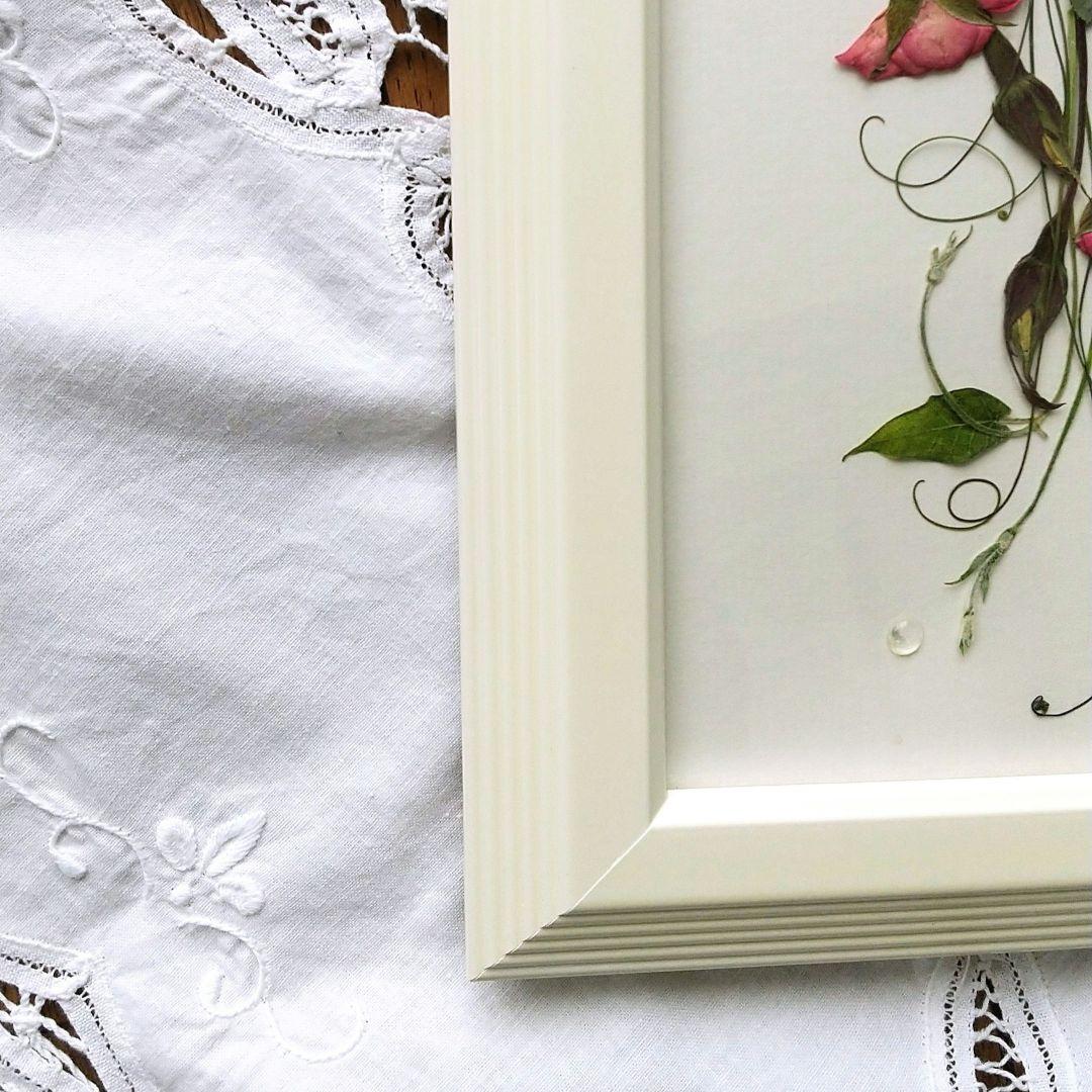 押し花アート✿バラの雫✿押し花額 ブーケ 額装 絵画 インテリア雑貨 アート
