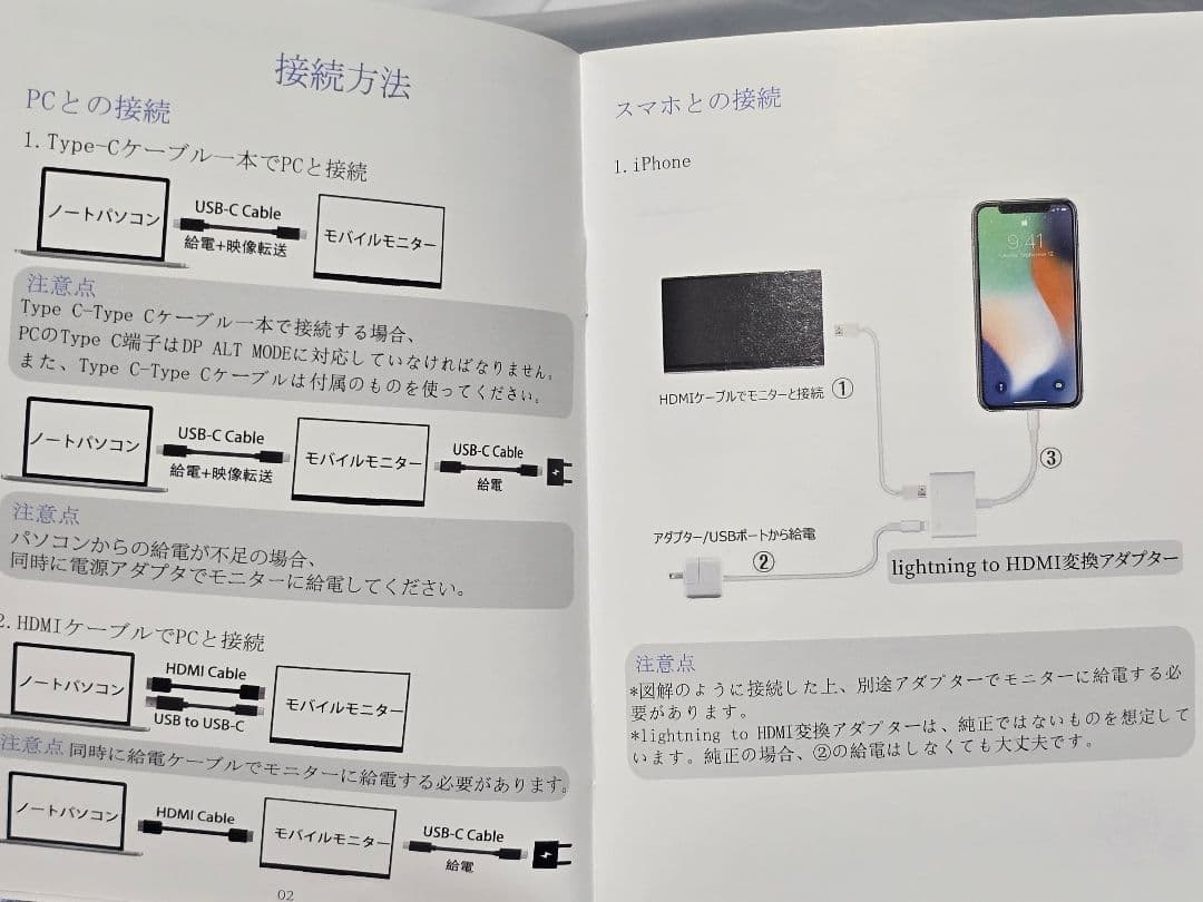 13.3インチ 有機EL 133OLED モバイルモニター cocoper