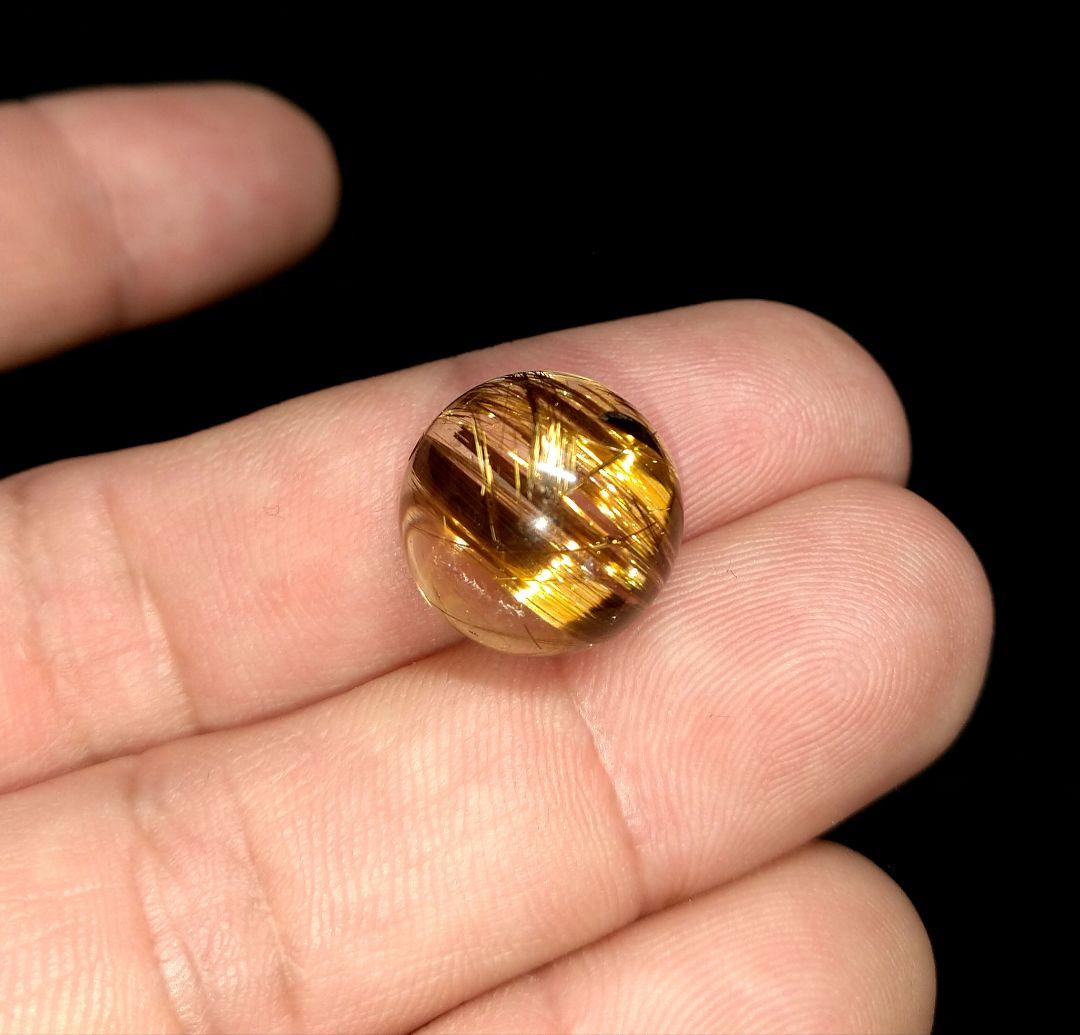 【極上,希少,美品】ブロンズタイチンキャッツアイルチルクォーツ 　金運　仕事運