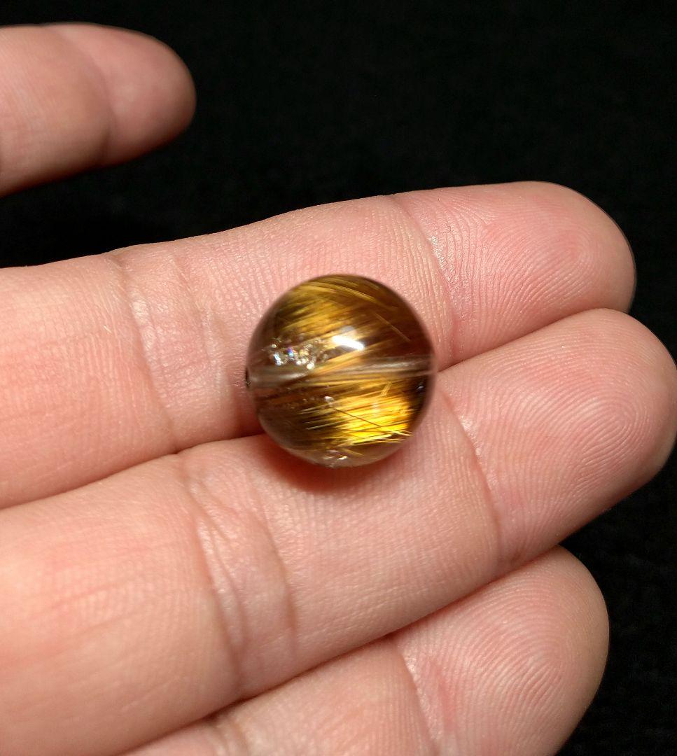 【極上,希少,美品】ブロンズタイチンキャッツアイルチルクォーツ 　金運　仕事運