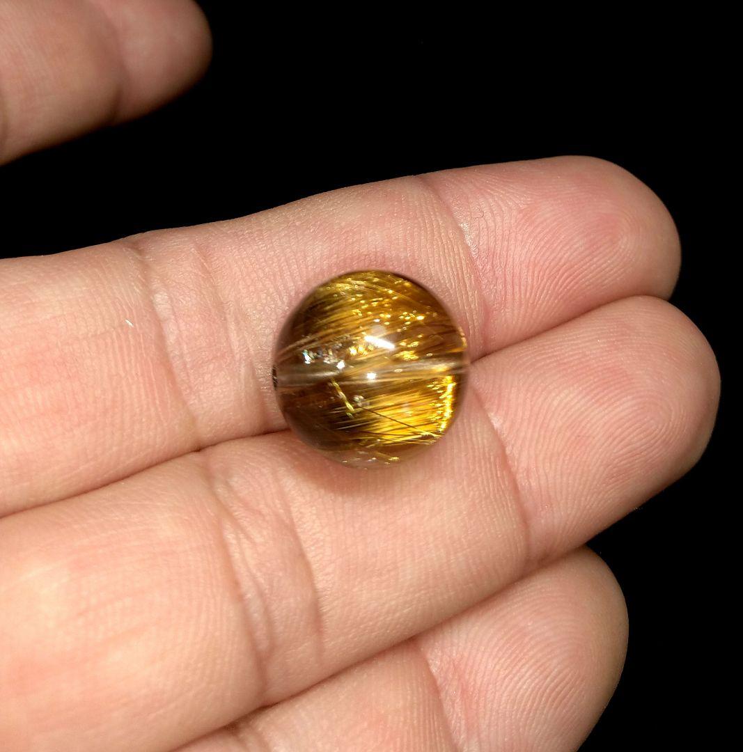 【極上,希少,美品】ブロンズタイチンキャッツアイルチルクォーツ 　金運　仕事運