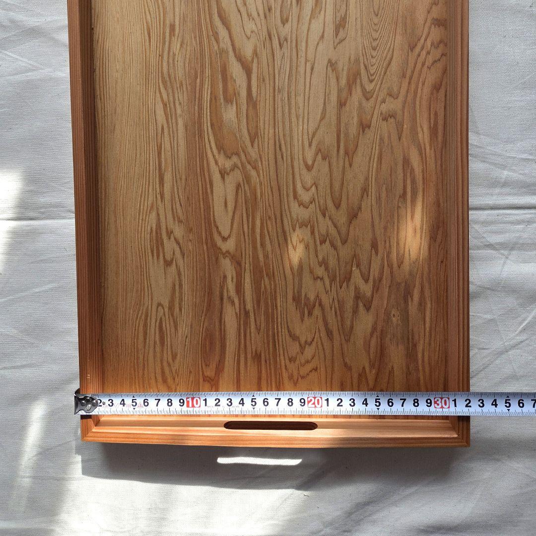 【新品】 屋久杉 お盆 木製トレイ 大きめサイズ