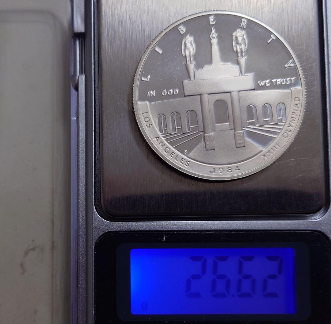1984年 アメリカ銀貨 ロサンゼルスオリンピック記念銀貨 silver900