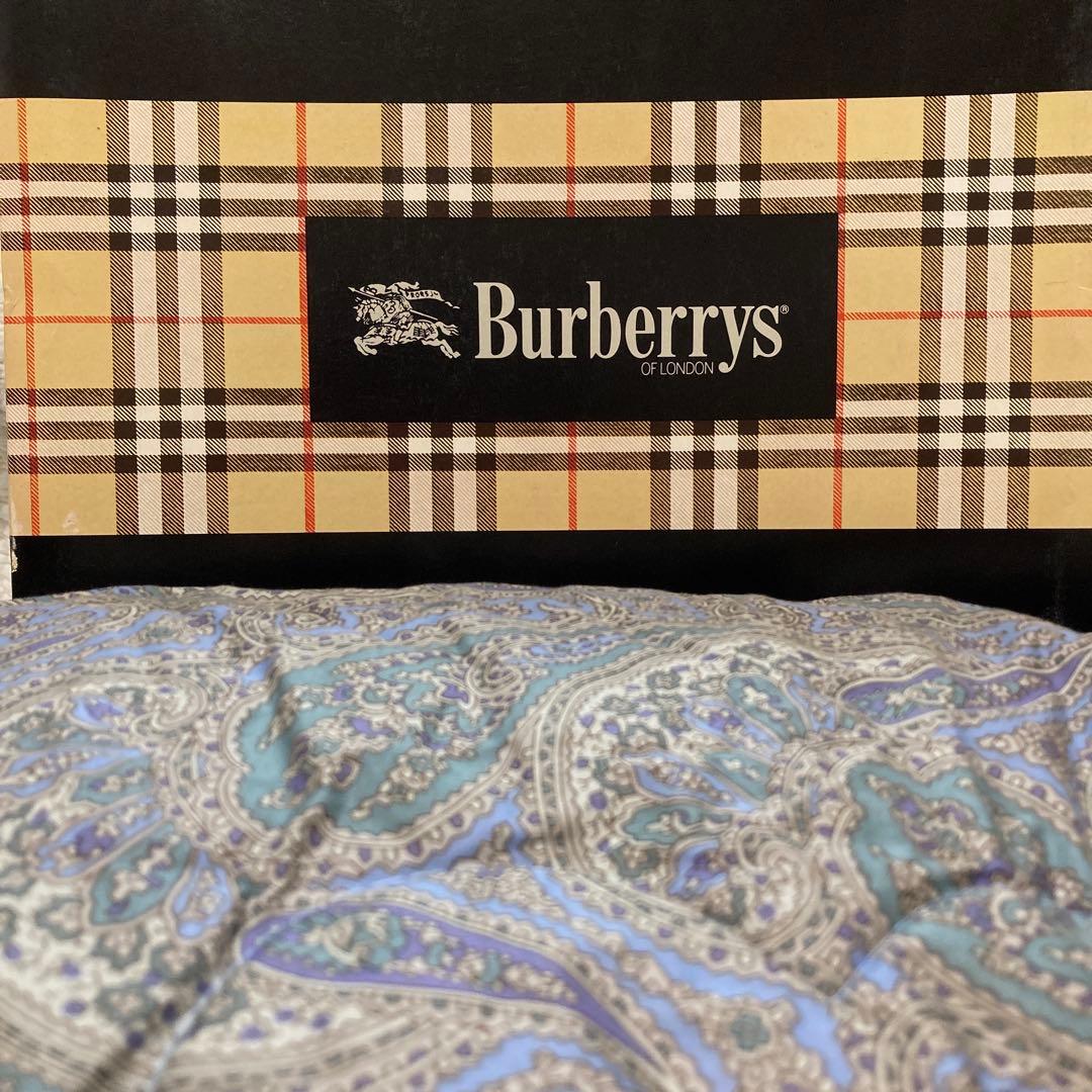 【新品】Burberry バーバリー　 羊毛肌掛け布団　ペイズリー柄　西川
