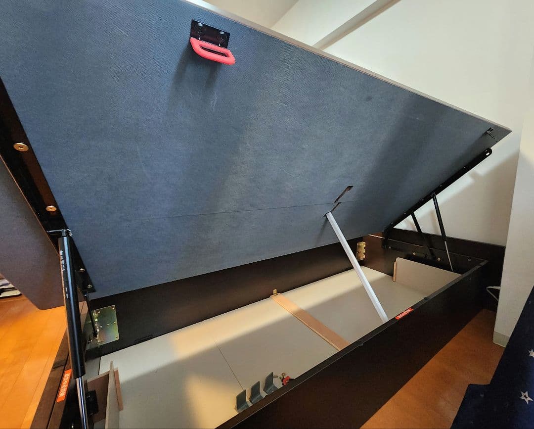 ま*ー様 シングルベッドフレーム ヘッドレス よこ開き 深型 送料込