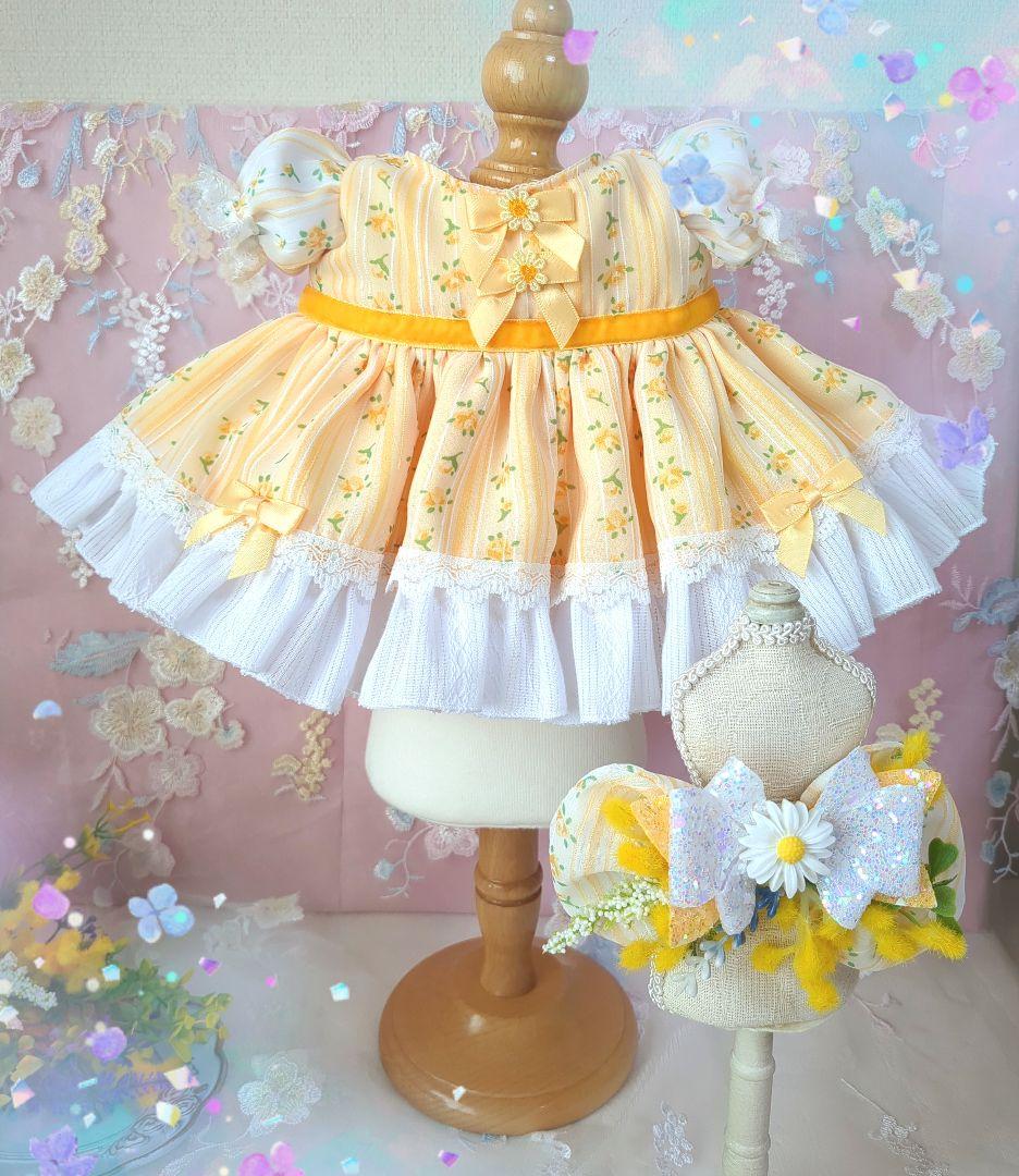【ミモザ色の春風ドレス】