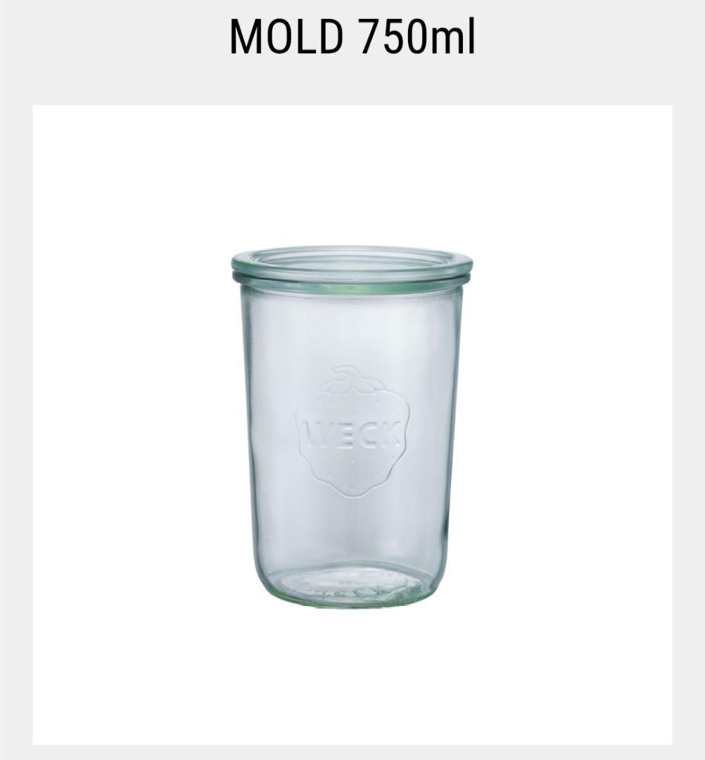 WECK　ウェック　MOLD SHAPE 750ml ＆ 500ml　各3点ずつ