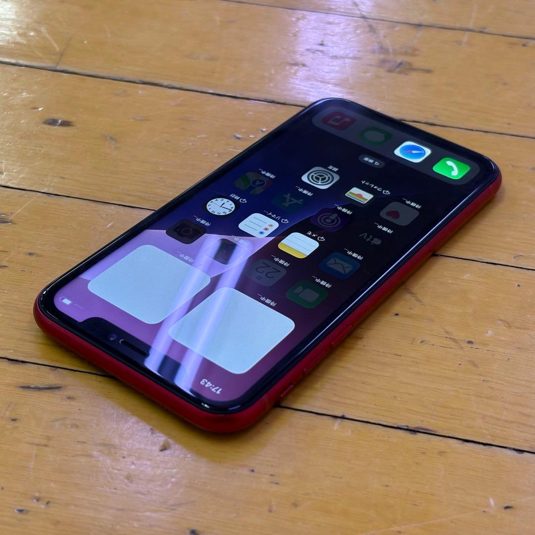 比較的美品 iPhone XR レッド 64GB SIMフリー