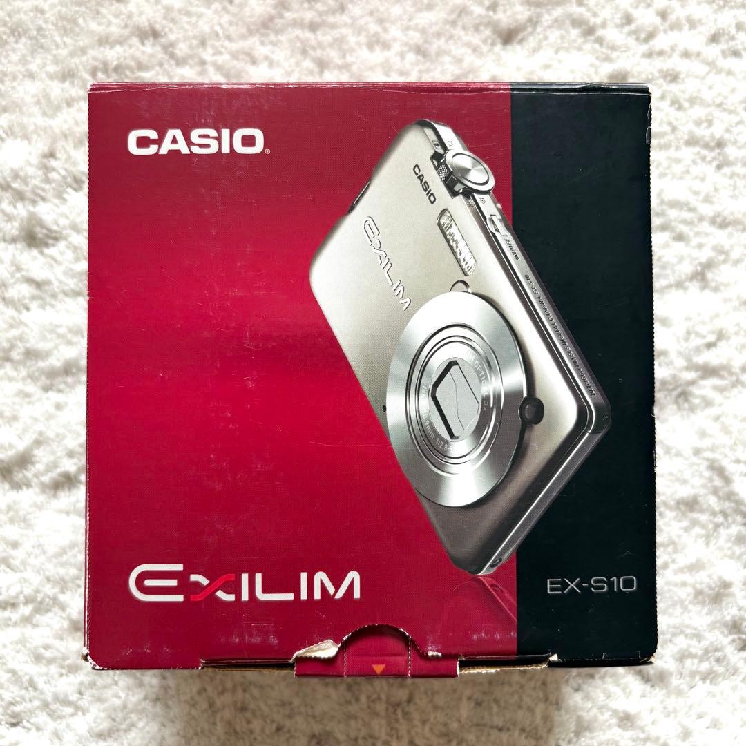 【動作品】CASIO カシオ EXILIM EX-S10 レトロカメラ ホワイト