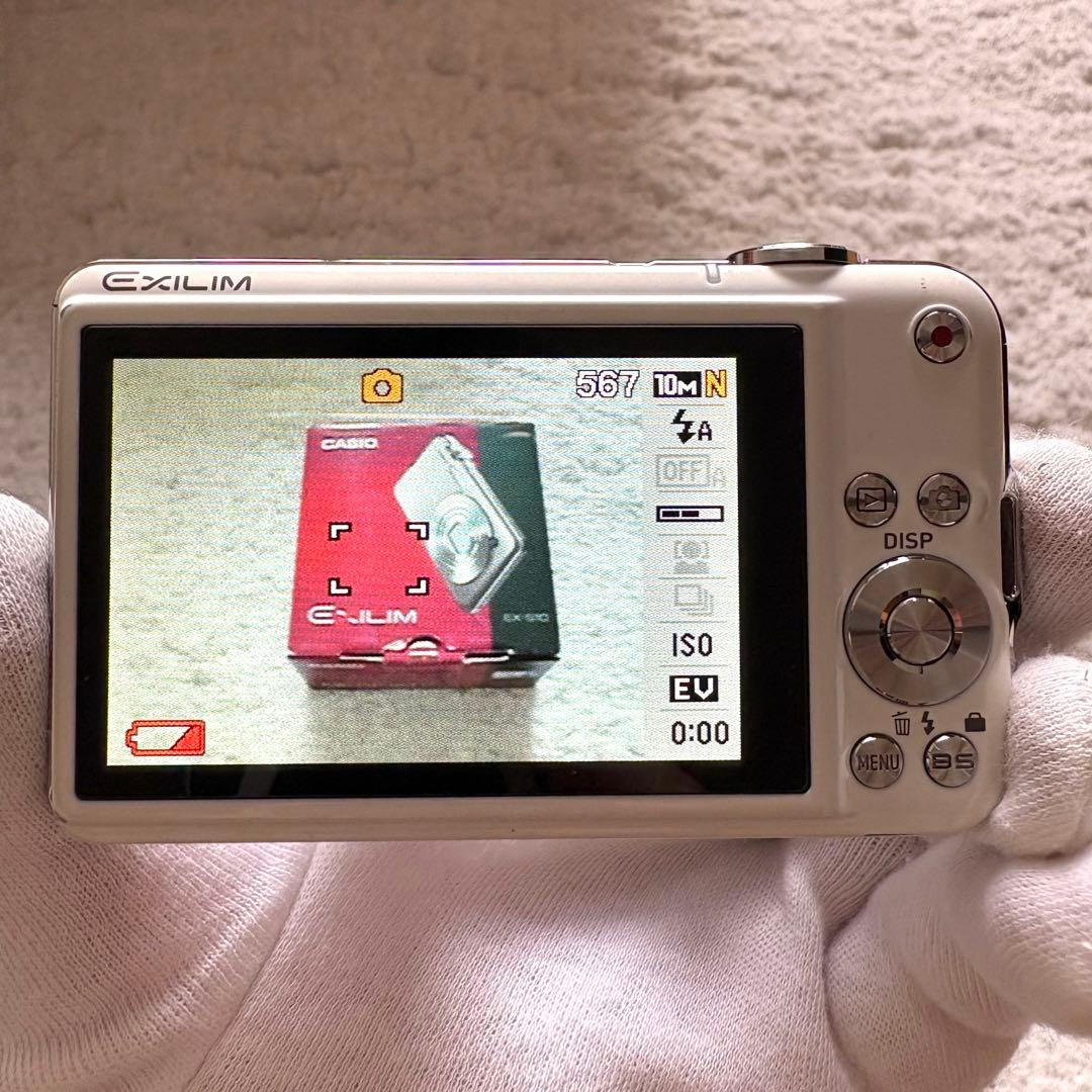 【動作品】CASIO カシオ EXILIM EX-S10 レトロカメラ ホワイト
