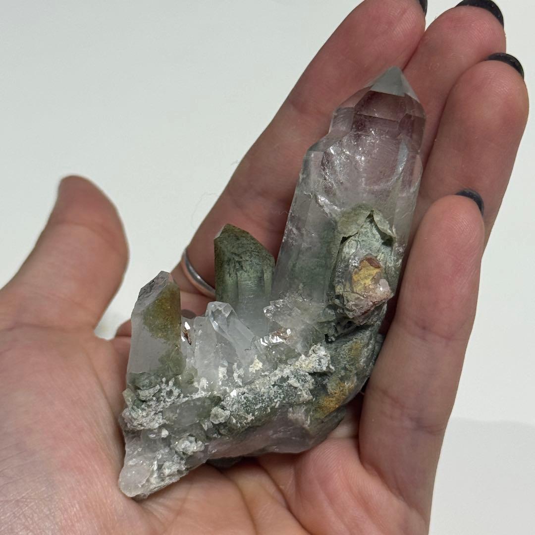 ブラジル産　ヒマラヤ水晶　ガーデンクォーツ　原石　69.5g NO.173