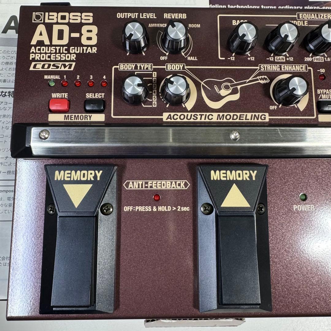 【‎ジャンク品】BOSS AD-8 アコースティックギター エフェクター