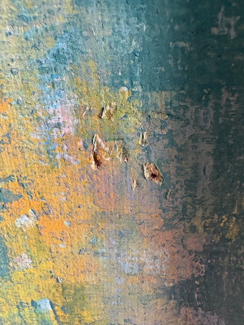 竹中三郎　油絵「子供」　額入　出品作品