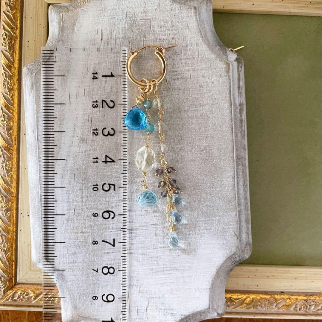 14kgf スイスブルートパーズxブルートパーズなどのチャームセット