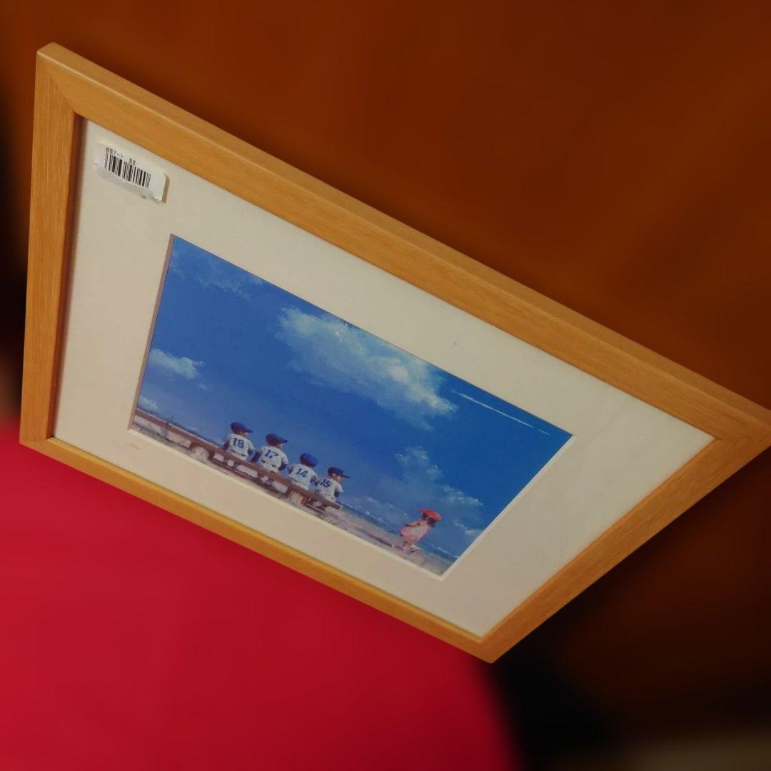 子供たちと海の風景 絵画