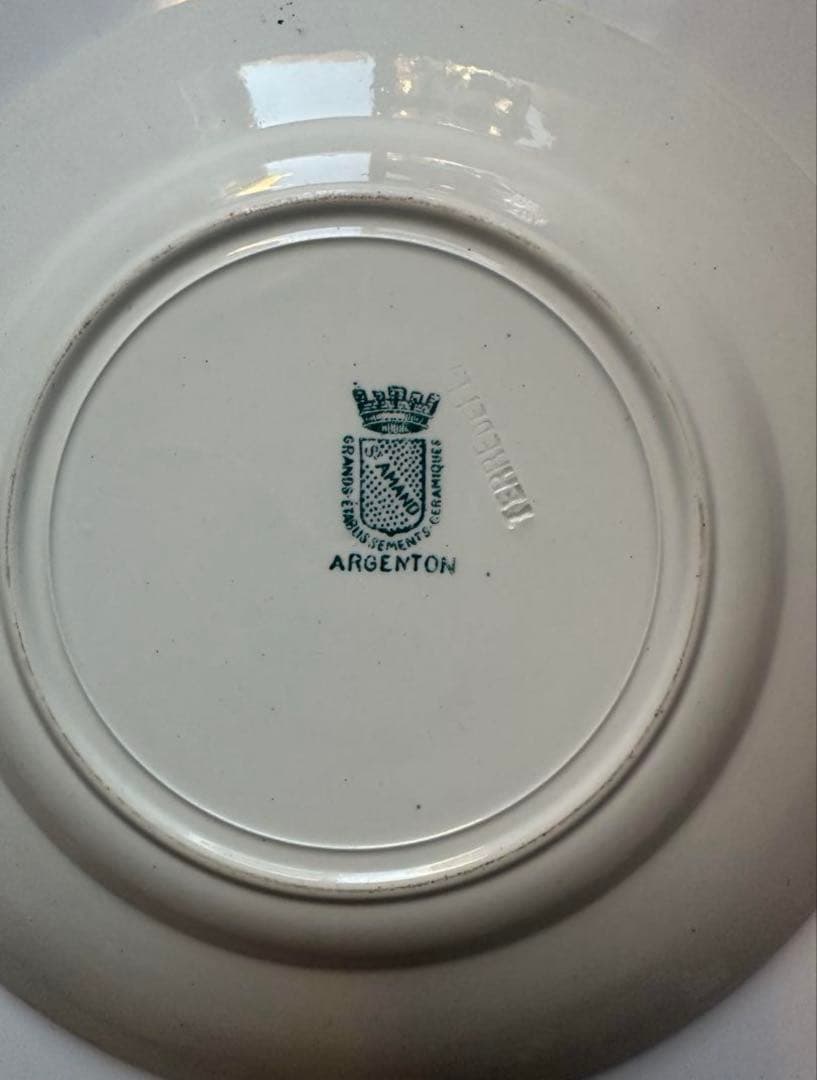 st amand サンタマン　フランス　アンティーク　プレート　皿　ブロカント