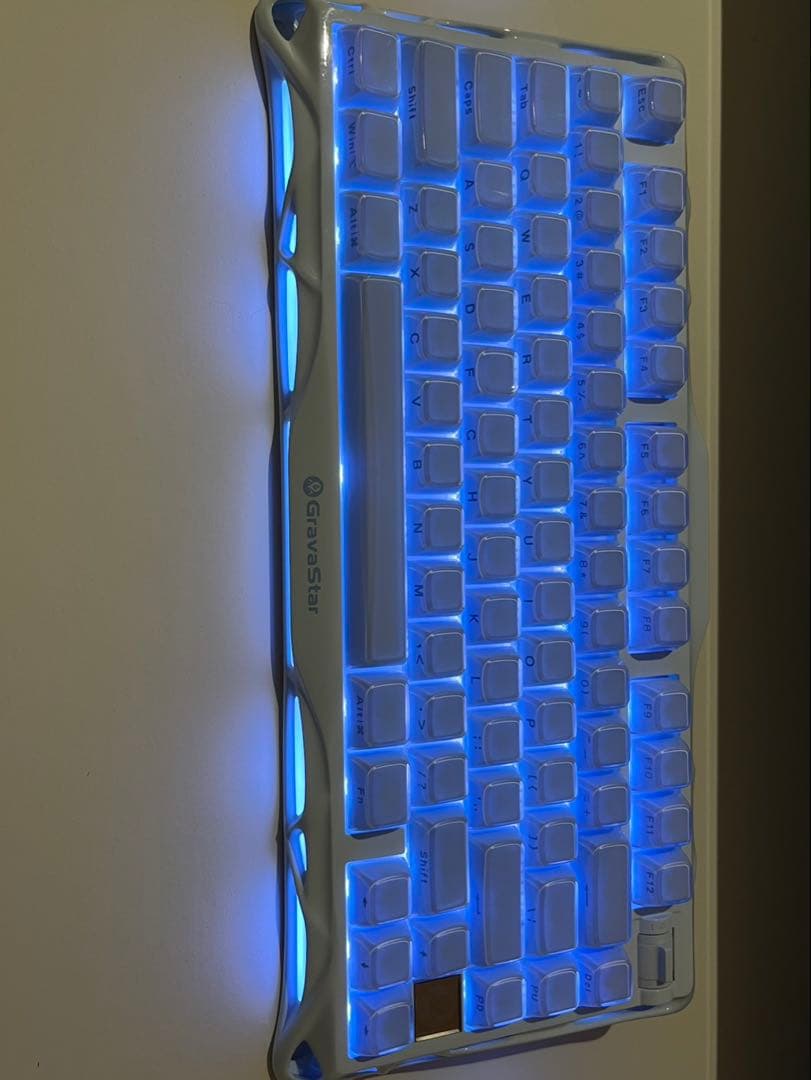 Gravastar K1 ゲーミングキーボード　水色