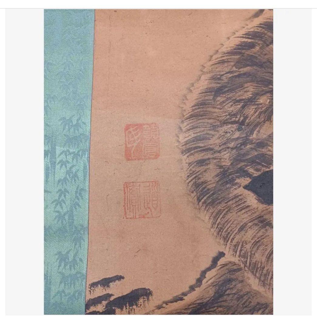 レア 龍鳳 猛虎図 古い掛け軸 美術工芸品 金運 仕事運◎ 和室 インテリア