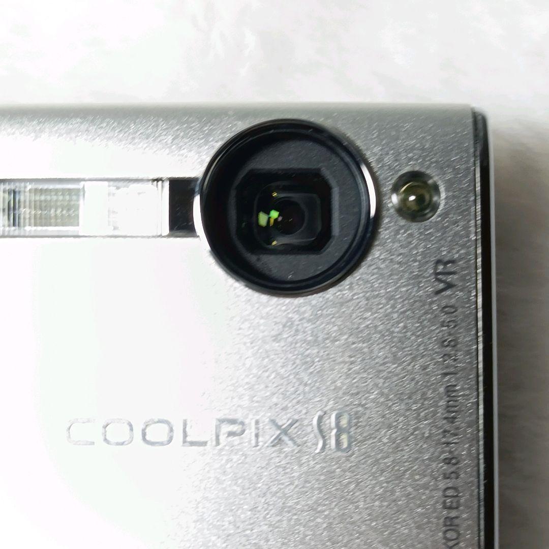 【美品】Nikon COOLPIX S8 シルバー 付属品完備