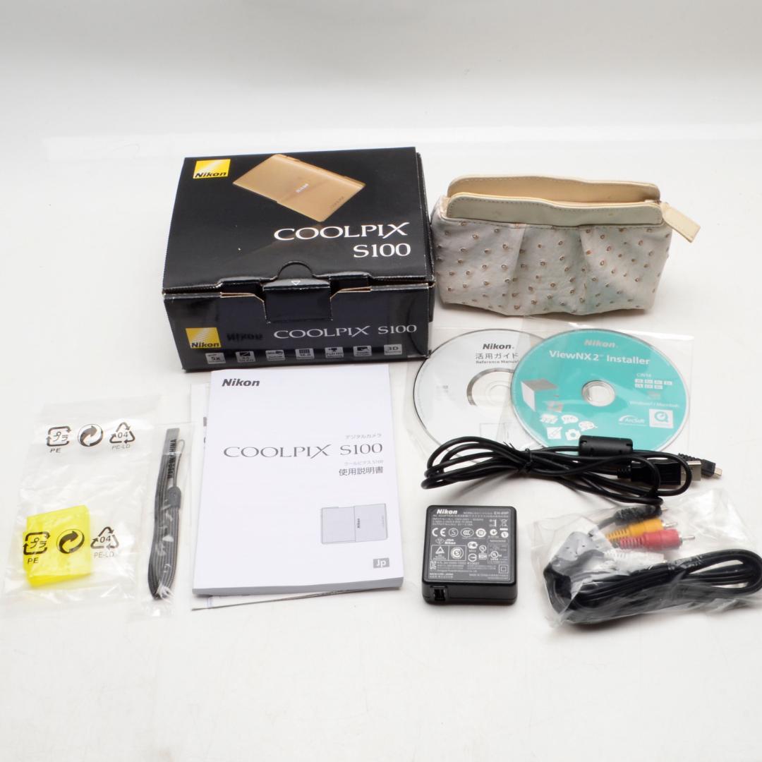 z*z様 Nikon COOLPIX S100 ゴールド　コンパクトデジカメ　タ