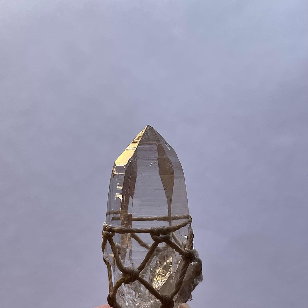 ヒマラヤ水晶 ガネッシュヒマール ＊ マクラメネックレス 24