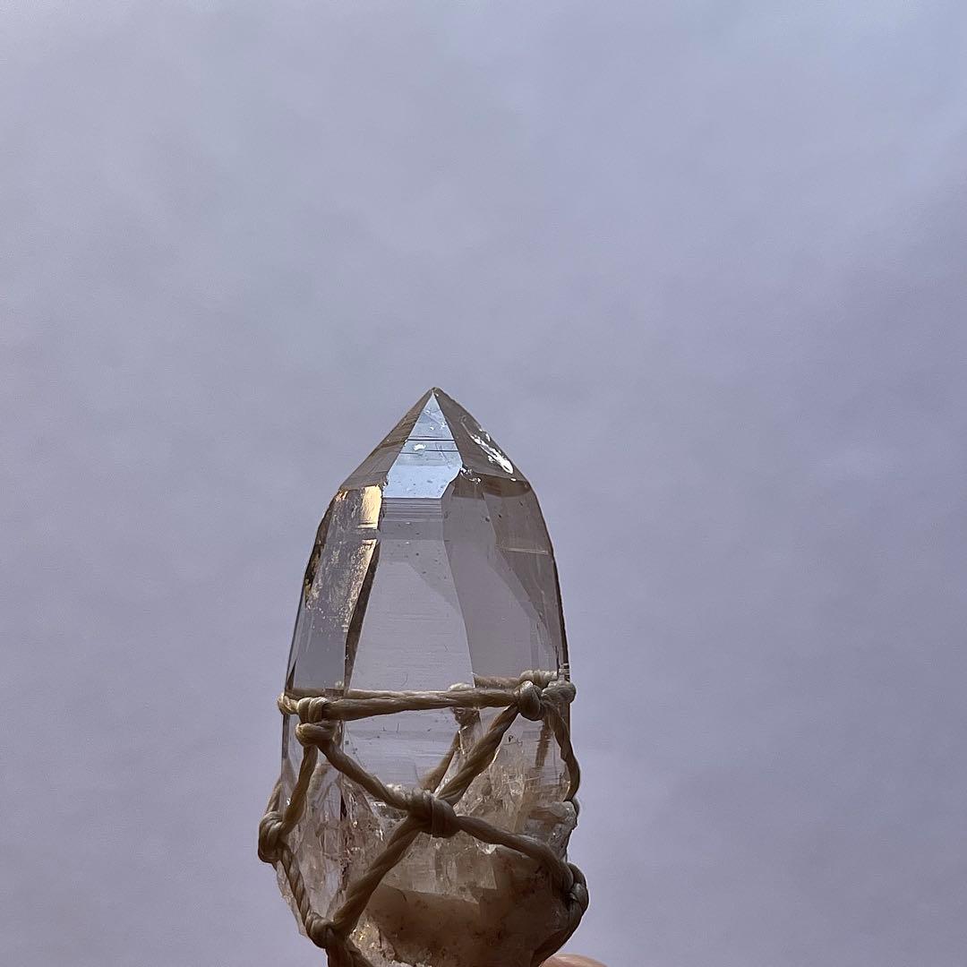 ヒマラヤ水晶 ガネッシュヒマール ＊ マクラメネックレス 24