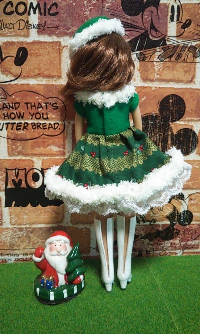 クリスマス バージョン リカちゃん人形 お洋服 ハンドメイド 2078