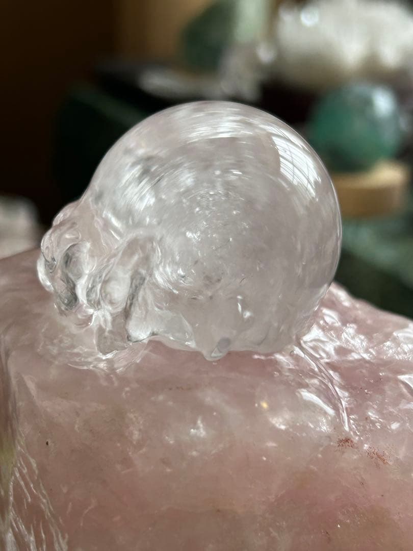 ✨破格✨絶品‼️ローズクオーツ☆噴水☆天然石⭐︎ファウンテン☆秘蔵品⭐︎1290g
