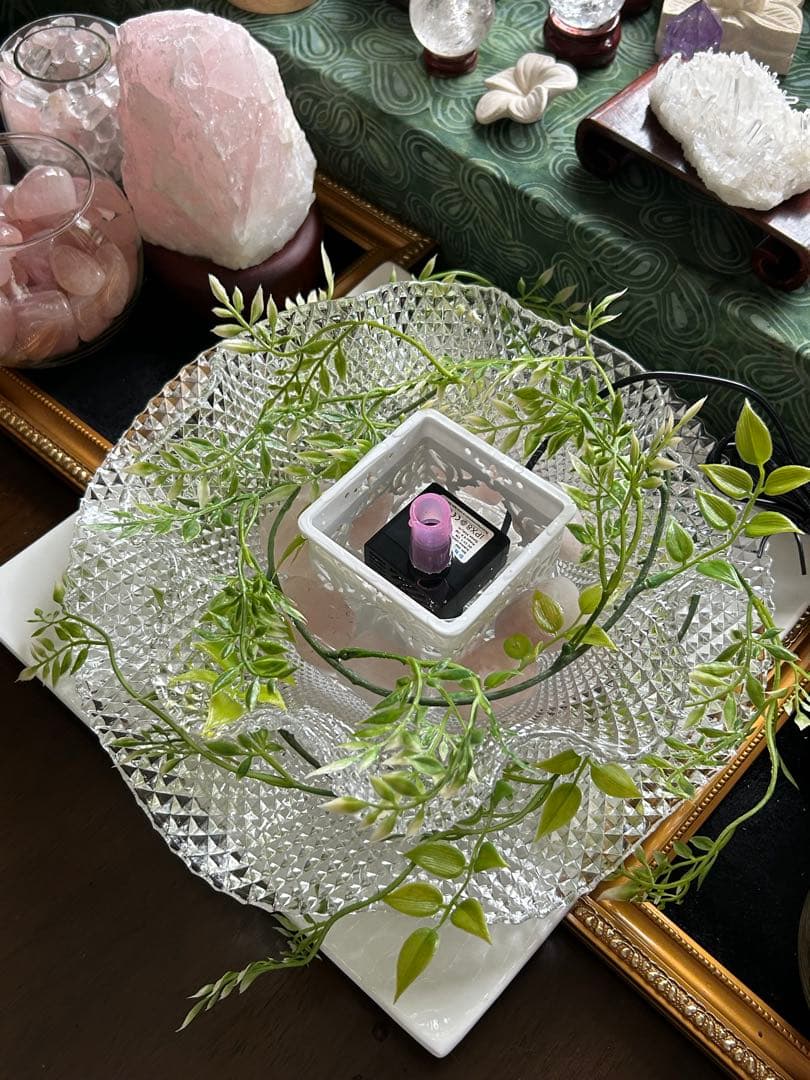 ✨破格✨絶品‼️ローズクオーツ☆噴水☆天然石⭐︎ファウンテン☆秘蔵品⭐︎1290g