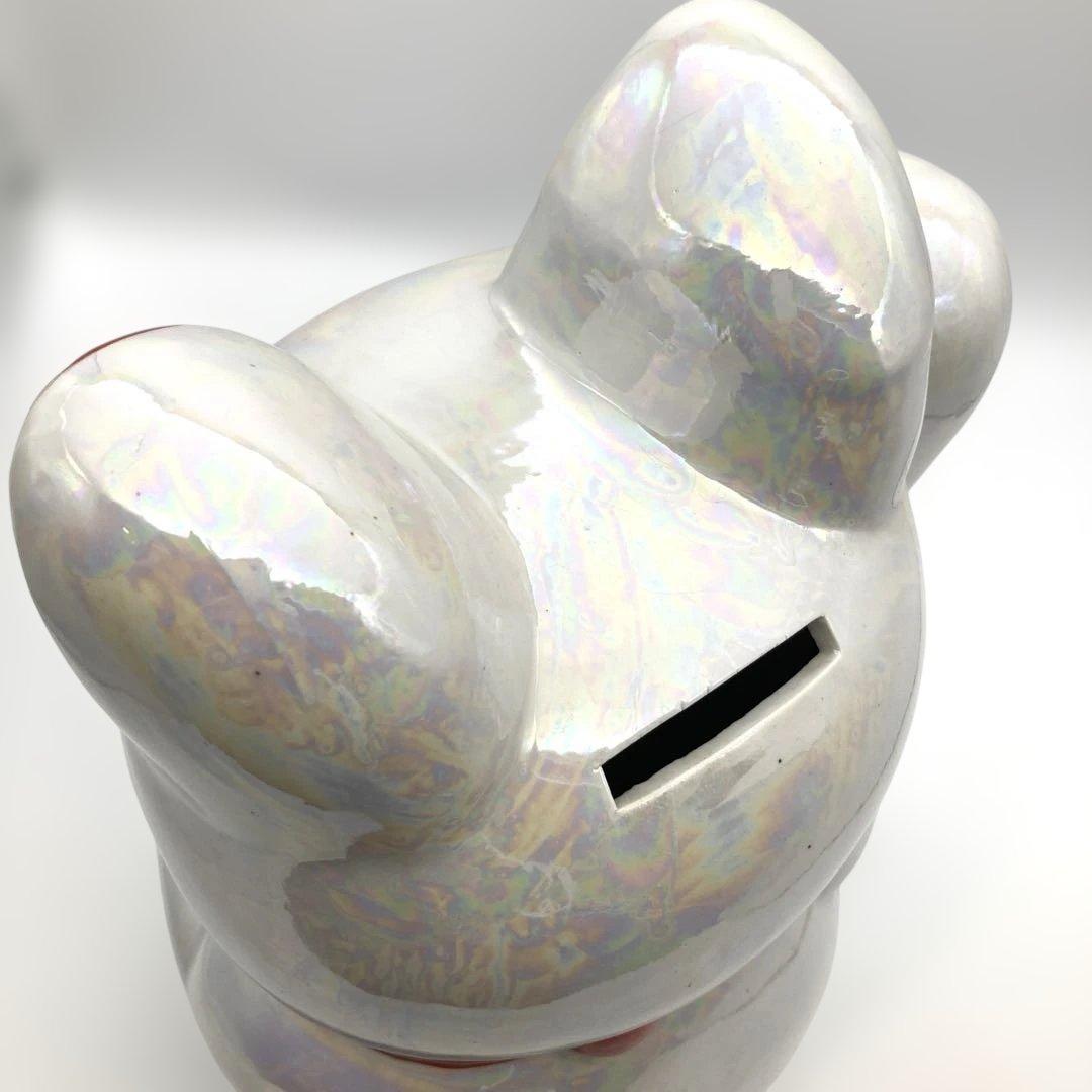 招き猫 貯金箱 右手招き 千客萬来 開運招福 特大 40cm レトロ キラキラ