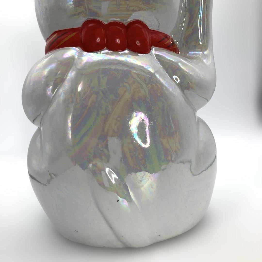 招き猫 貯金箱 右手招き 千客萬来 開運招福 特大 40cm レトロ キラキラ