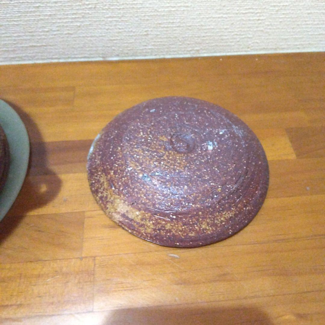 赤褐色 水指